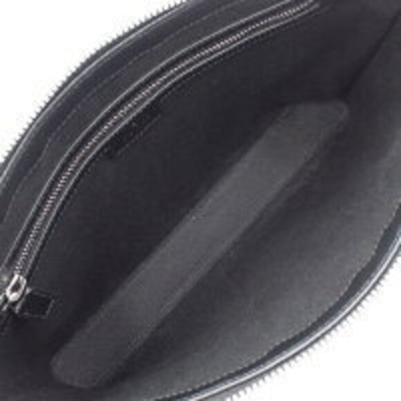 Gucci Jumbo GG Messenger Bag Crossbody Clutch Canvas Black - Picture 6 of 7